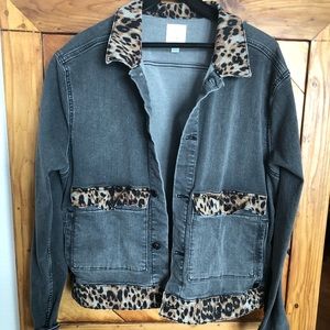 Black Faded Jean jacket by Lularoe